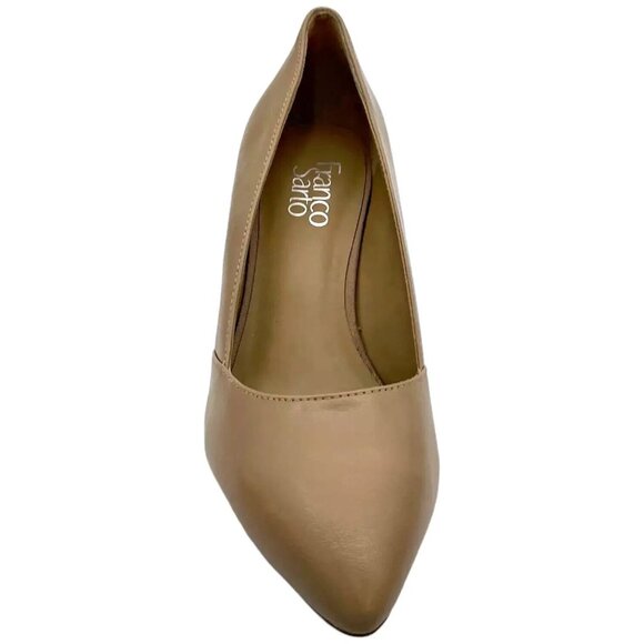 Franco Sarto Women's Wedge Pump -Cool Taupe Leather - Size 5M - Picture 2 of 7